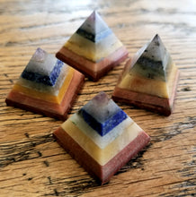 Load image into Gallery viewer, Stone chakra pyramid