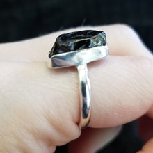Load image into Gallery viewer, Shungite ring (size 8.5)