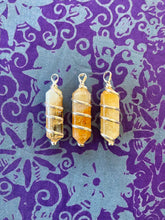 Load image into Gallery viewer, Wrapped crystal pendants