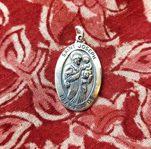 St. Joseph sterling silver pendant