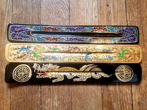 Hand-painted lacquered incense burner