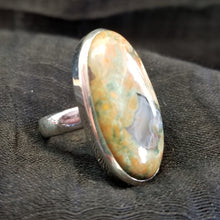 Load image into Gallery viewer, Rainforest jasper ring (size 9.5)
