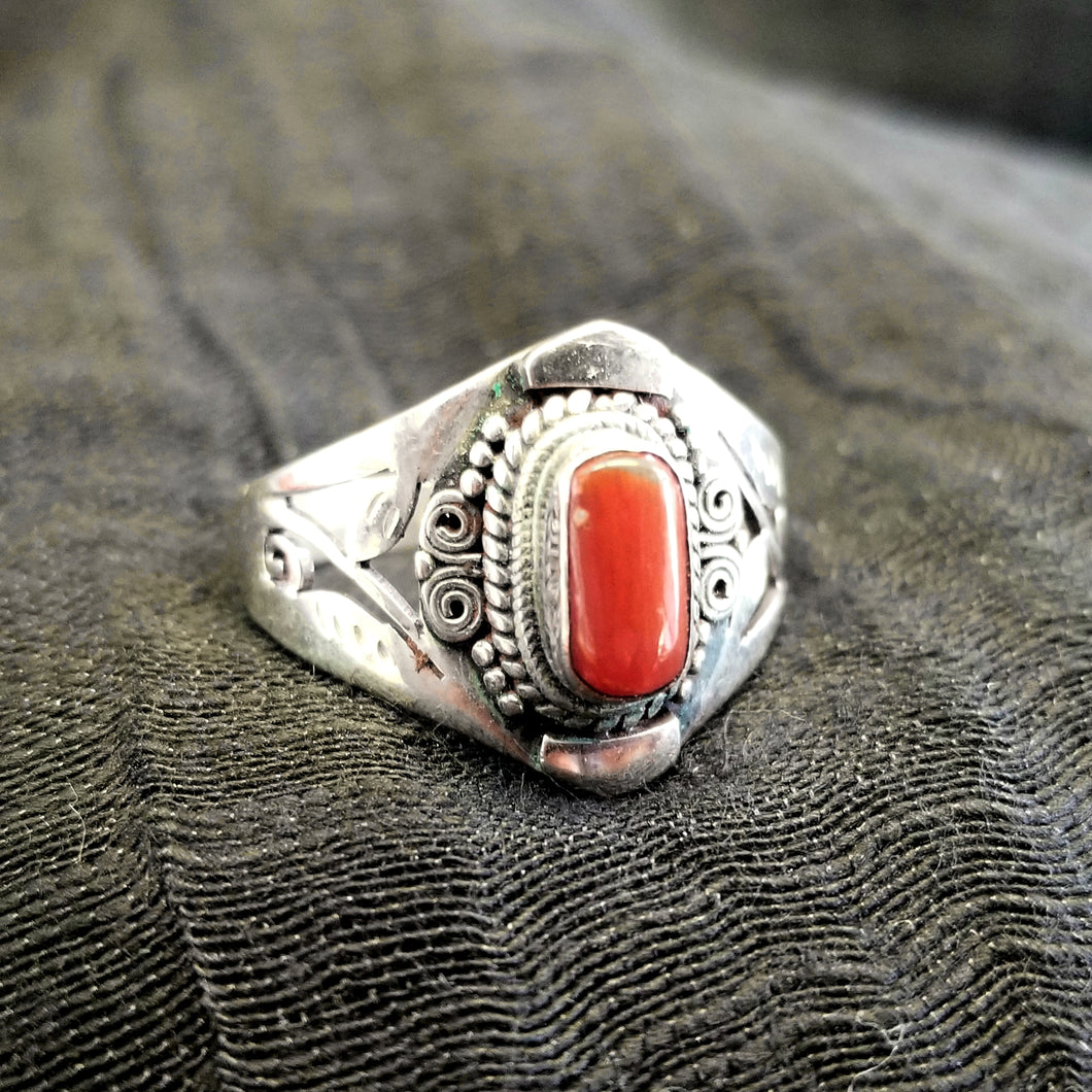 Coral ring (size 8.5)