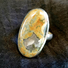 Load image into Gallery viewer, Rainforest jasper ring (size 9.5)
