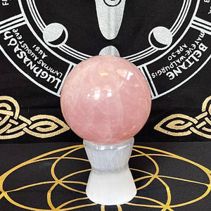 Rose quartz sphere