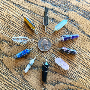 Small crystal pendants