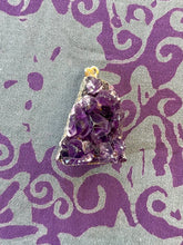 Load image into Gallery viewer, Amethyst cluster pendant
