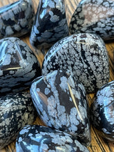 Load image into Gallery viewer, Snowflake obsidian (tumbled)
