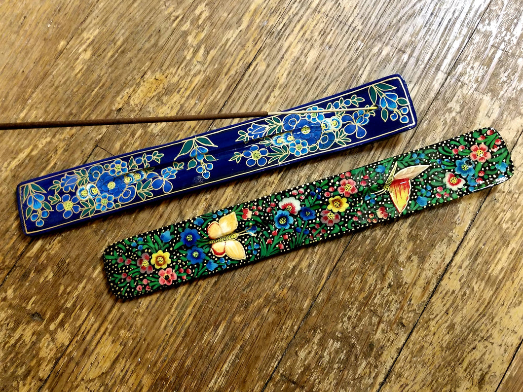 Hand-painted lacquered incense burner